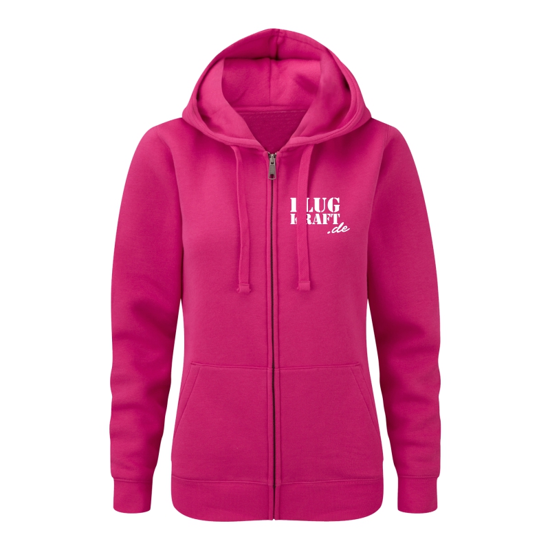 Damen Sweatjacke - Helden Button pink XL