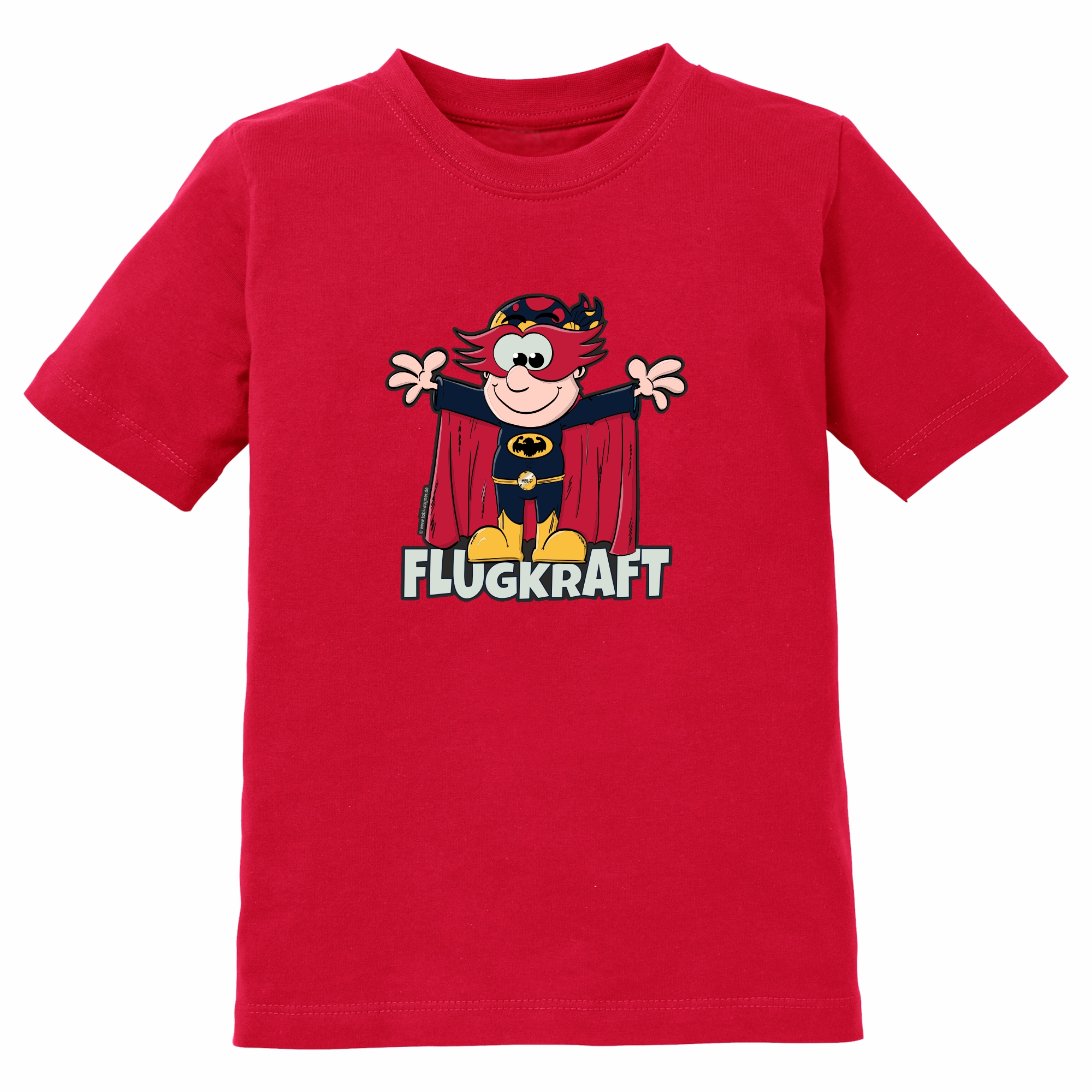 Kinder T-Shirt - Comic Held rot 98-104