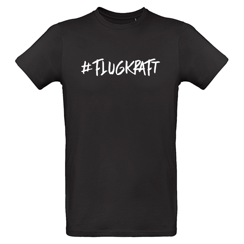 Herren T-Shirt - #flugkraft schwarz 3XL
