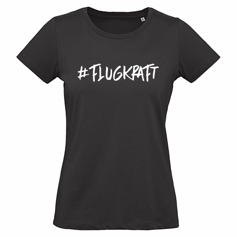 Damen T-Shirt - #flugkraft schwarz 2XL