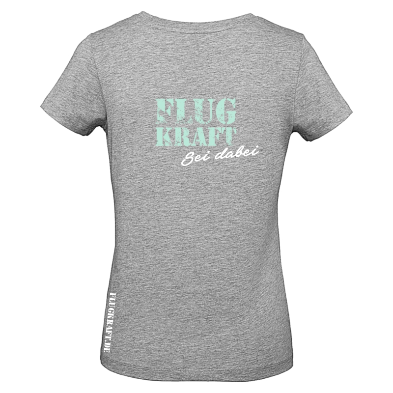 Damen T-Shirt - Vintage Adler grau 2XL