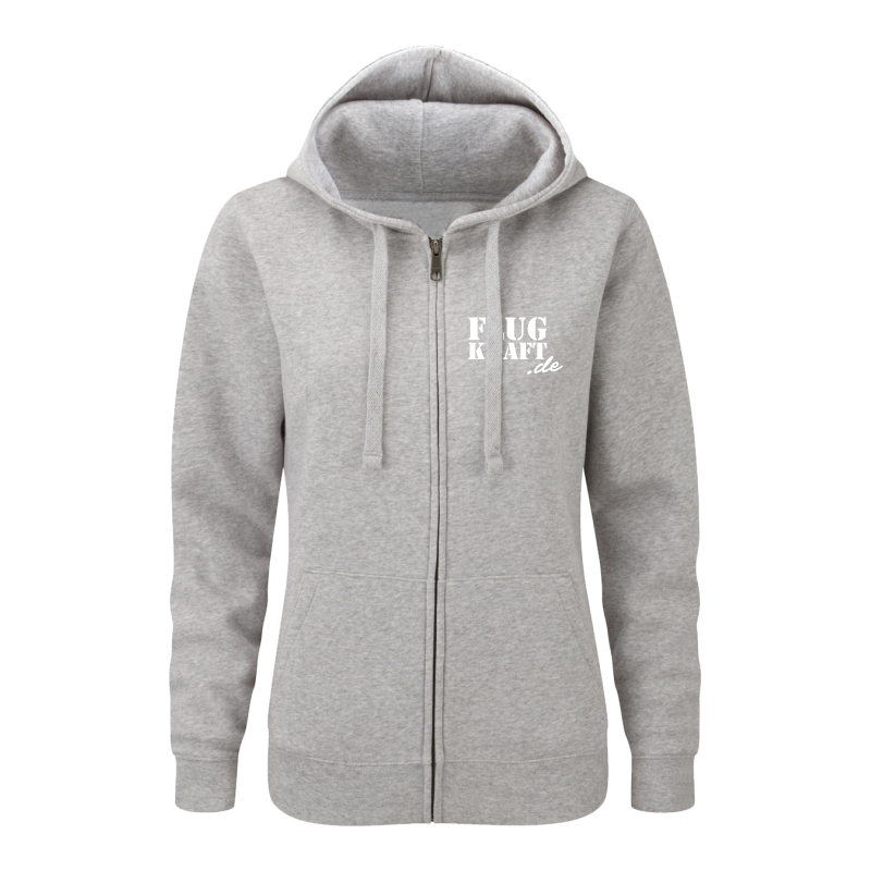 Damen Sweatjacke - Helden Button grau XXL