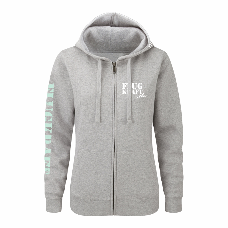 Damen Sweatjacke - Vintage Adler grau XL
