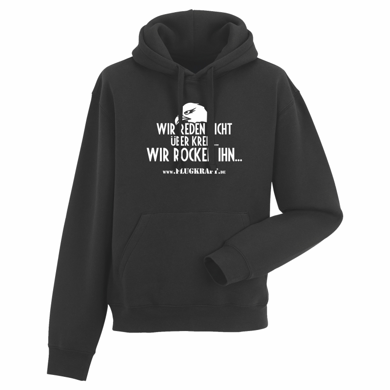 Herren Hoodie - Wir rocken schwarz 4XL