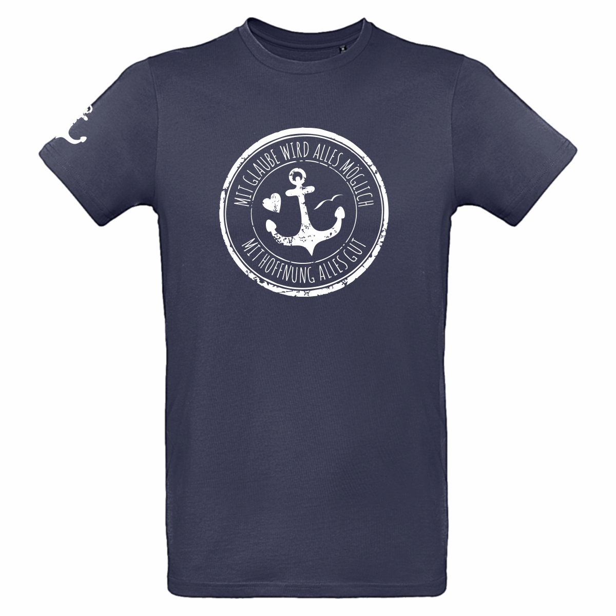 Herren T-Shirt - Anker dunkelblau 3XL