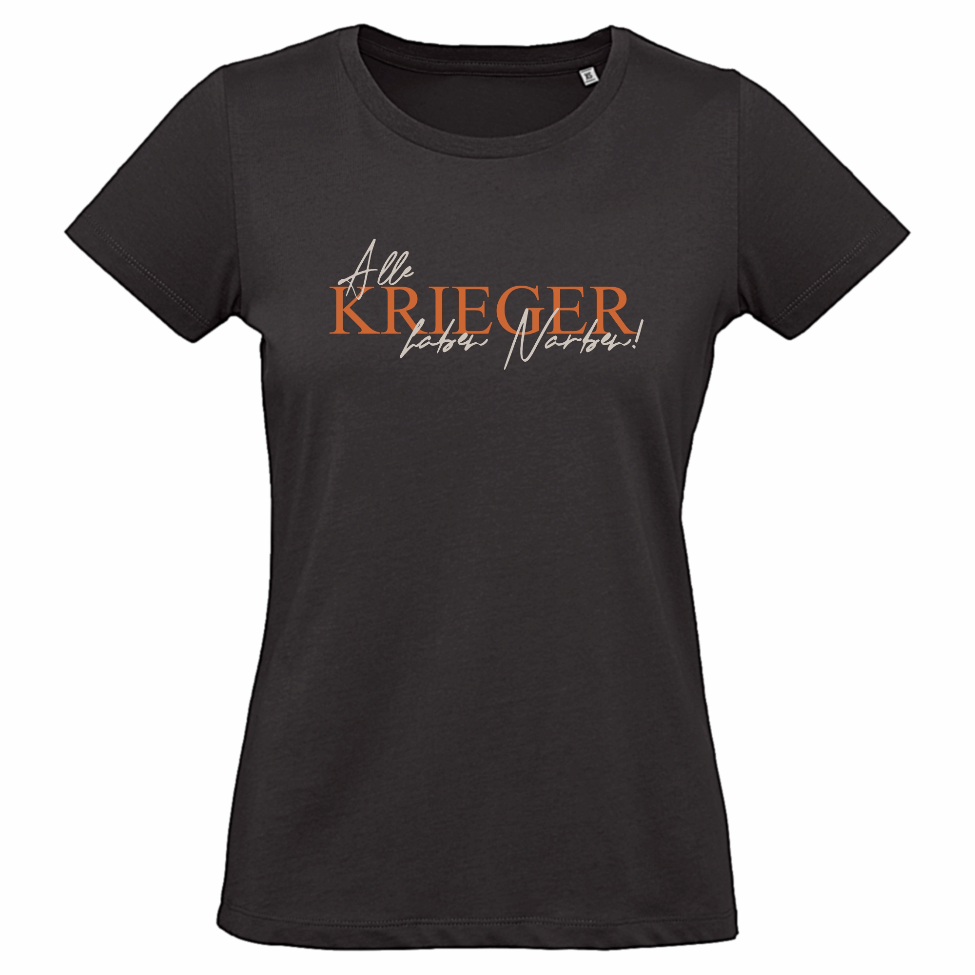 Damen T-Shirt - Alle Krieger haben Narben schwarz 2XL