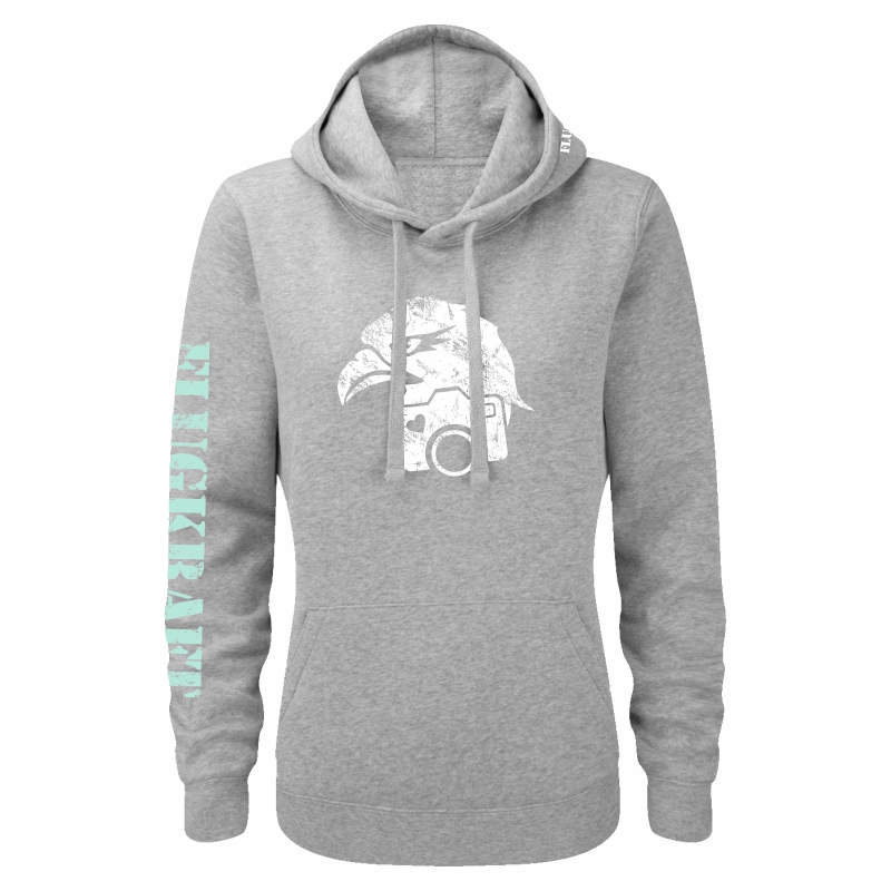 Damen Hoodie - Vintage Adler grau XL