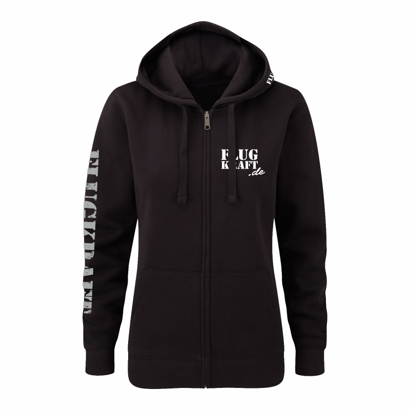 Damen Sweatjacke - Vintage Adler schwarz L
