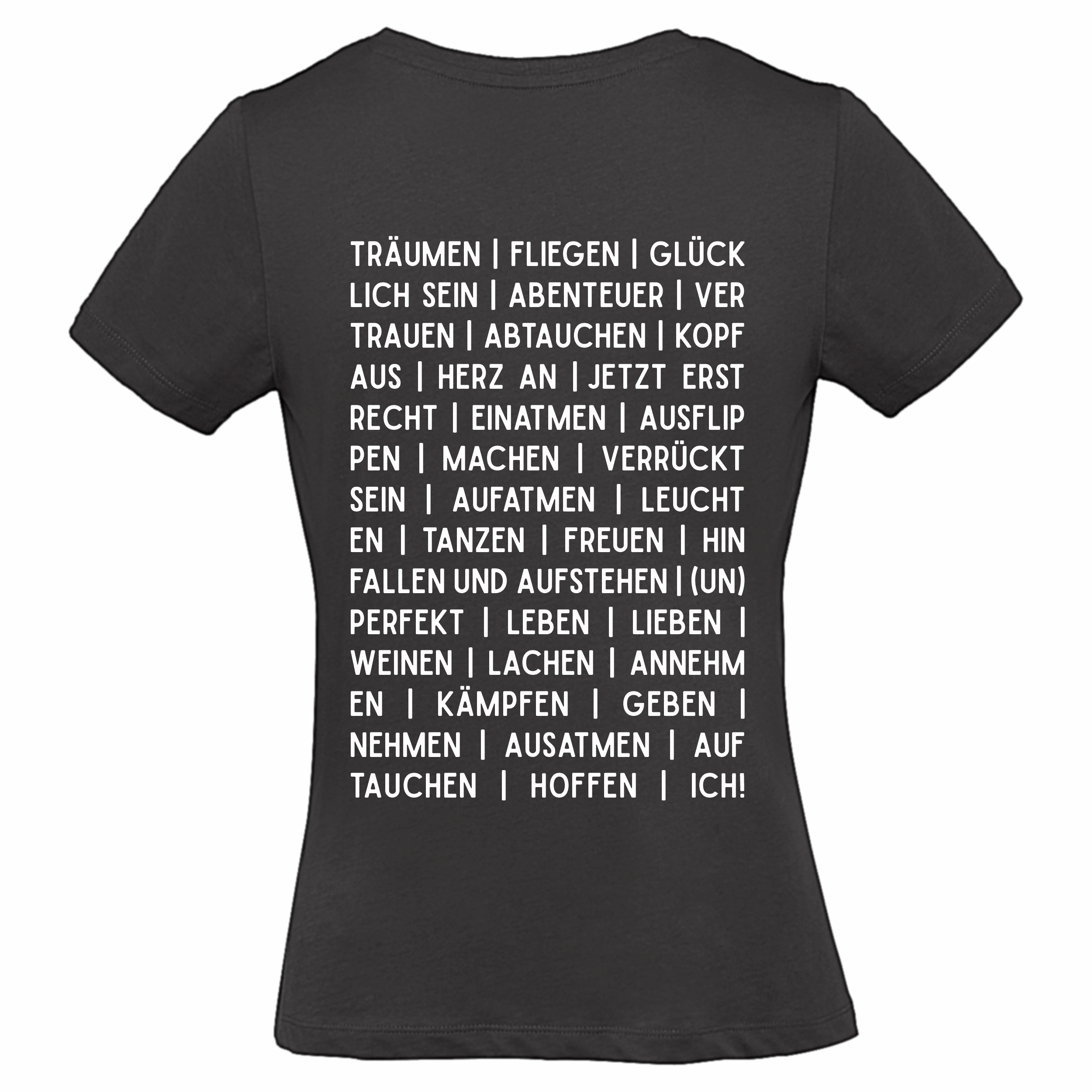 Damen T-Shirt - Ich! schwarz 2XL