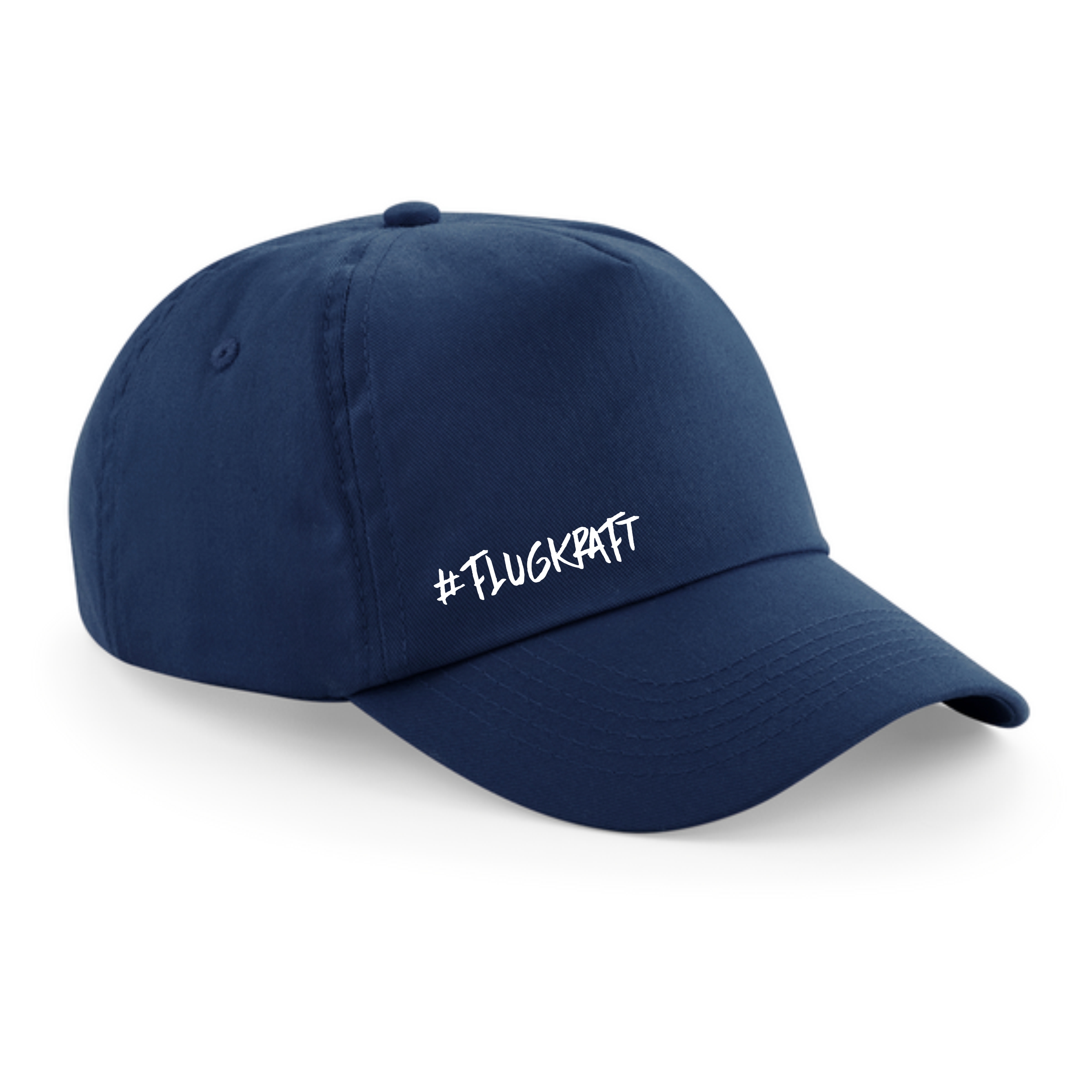 5 Panel Cap - #flugkraft dunkelblau