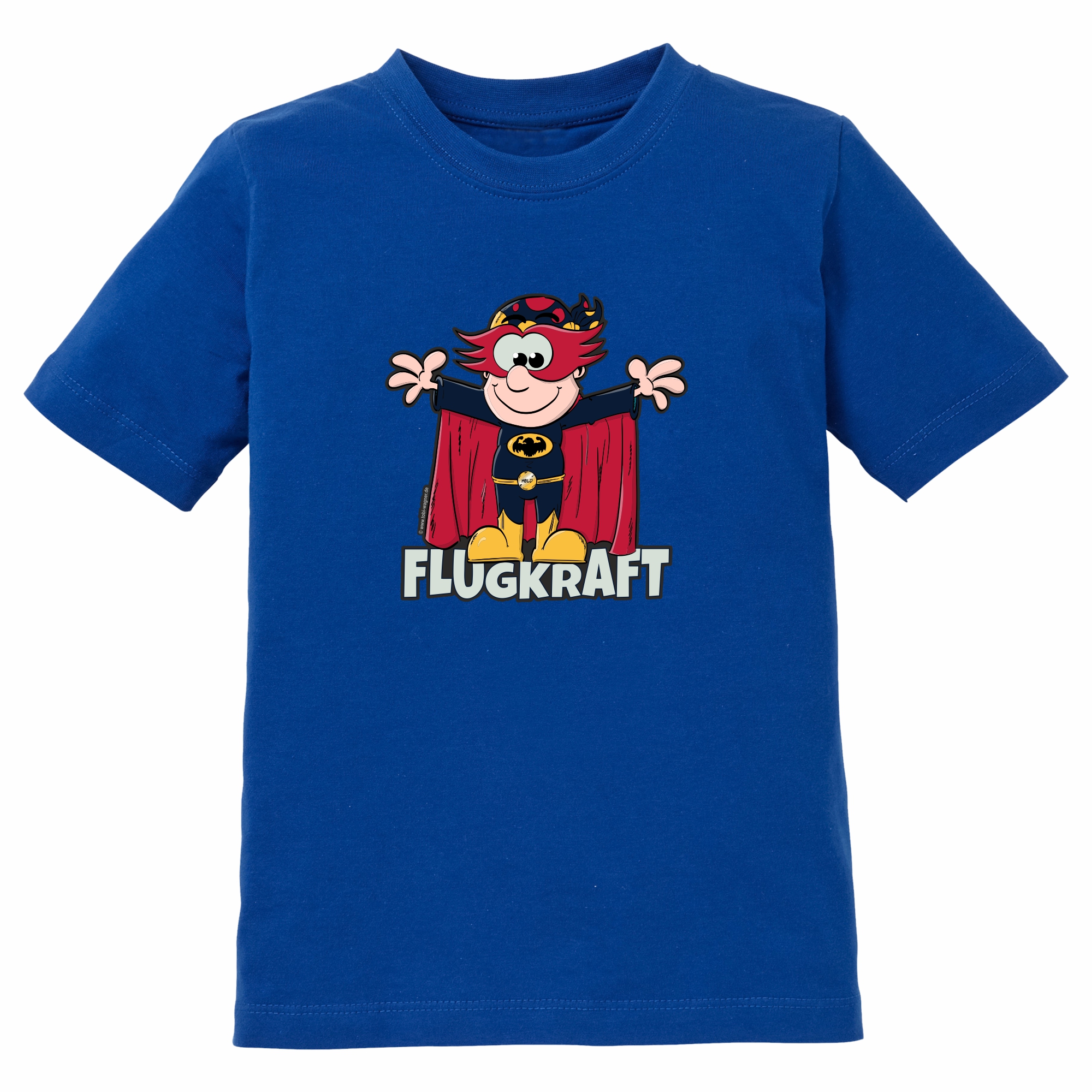 Kinder T-Shirt - Comic Held royalblau 110-116