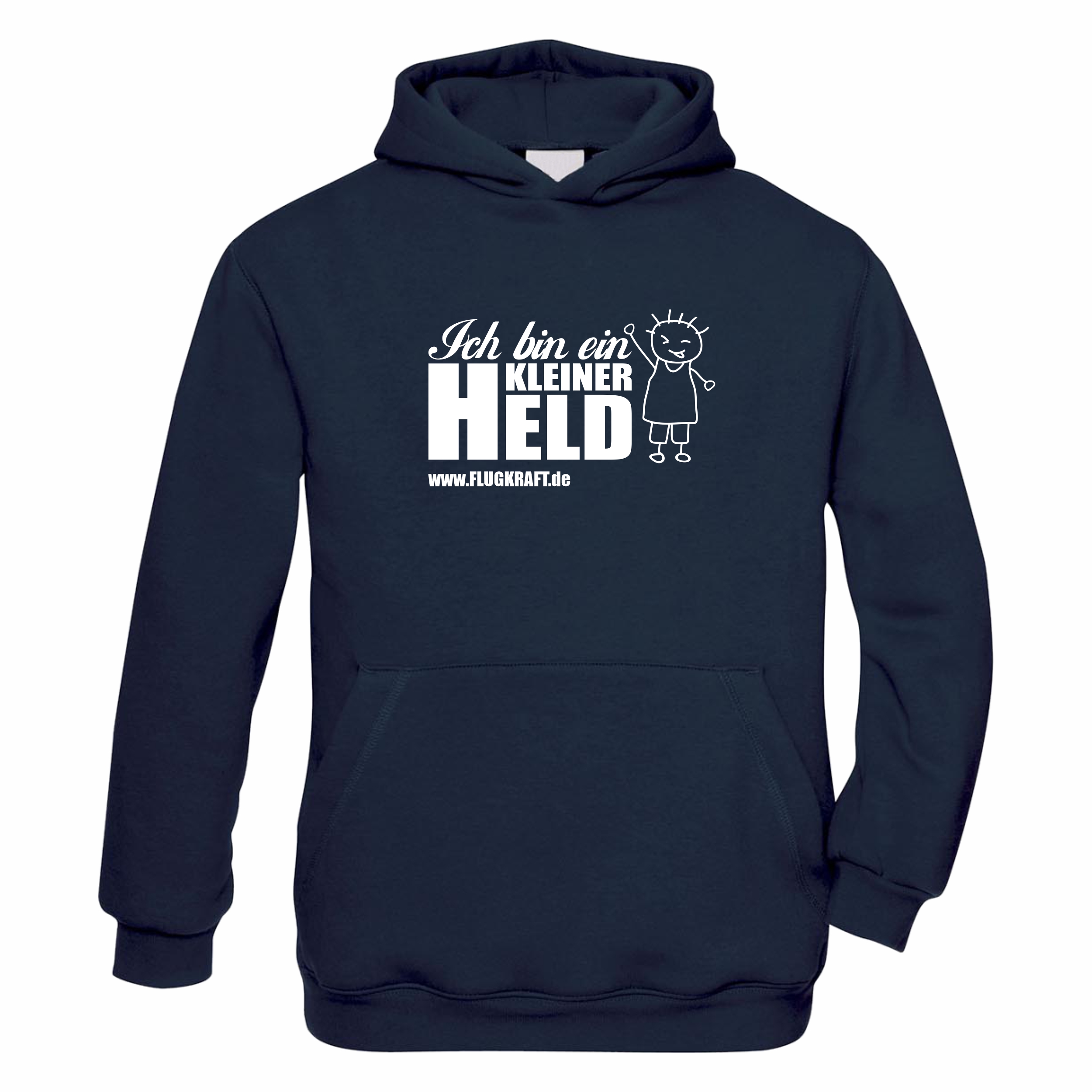 Kinder Hoodie - Ich bin ein kleiner Held navy 152