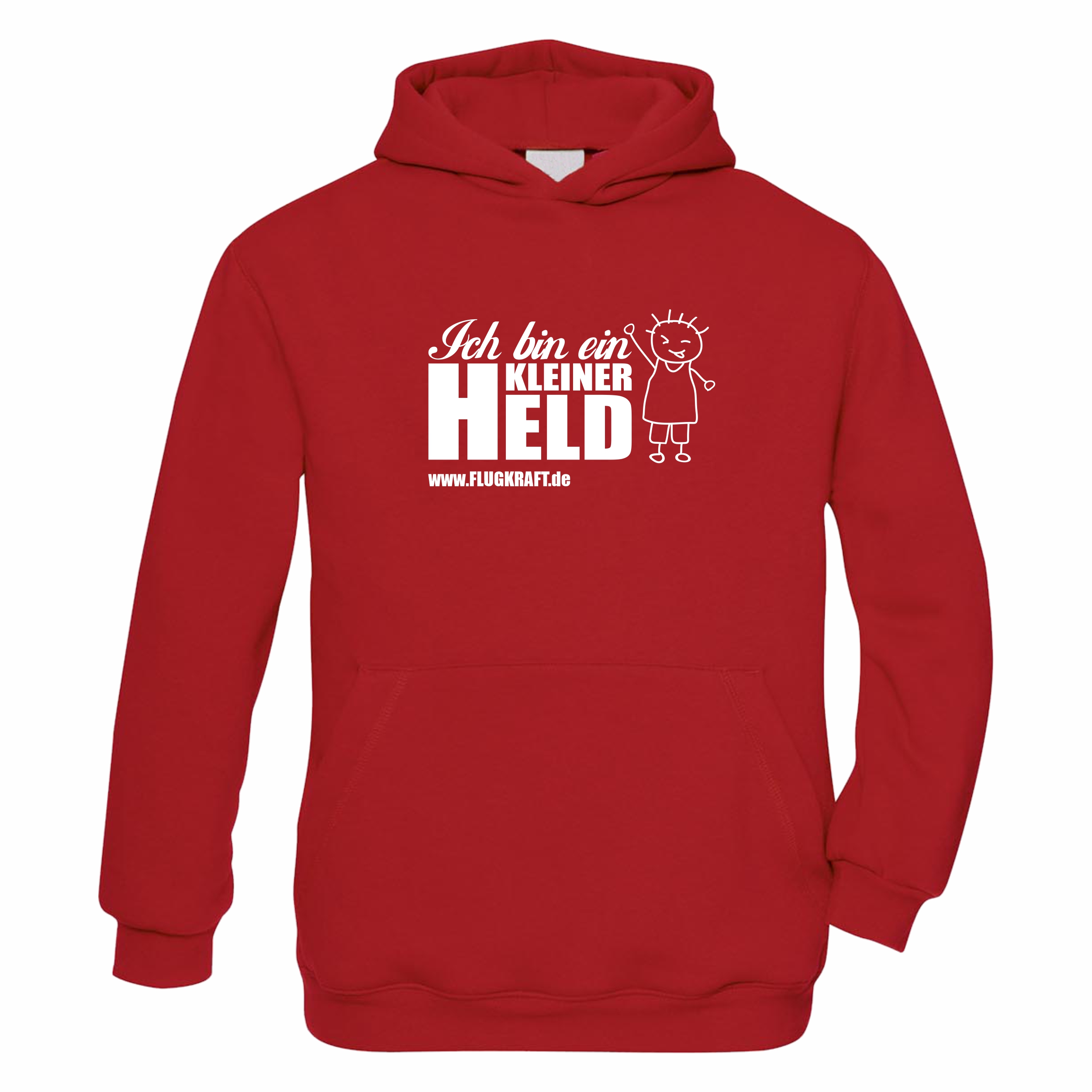Kinder Hoodie - Ich bin ein kleiner Held red 152