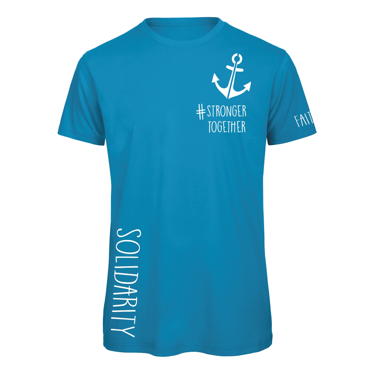 Herren T-Shirt - #strongertogether azur 3XL