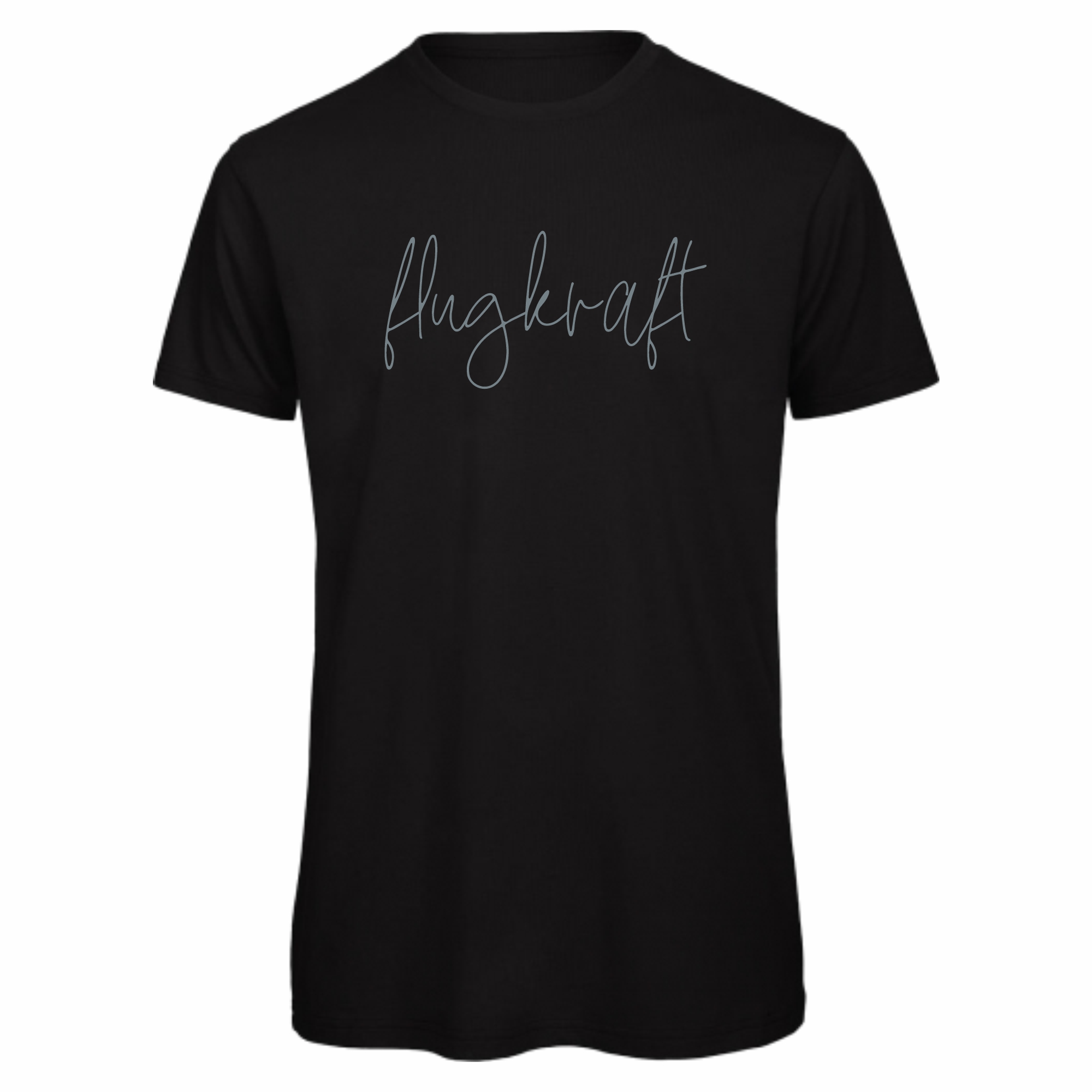 Herren T-Shirt - Flugkraft Schriftzug schwarz 3XL