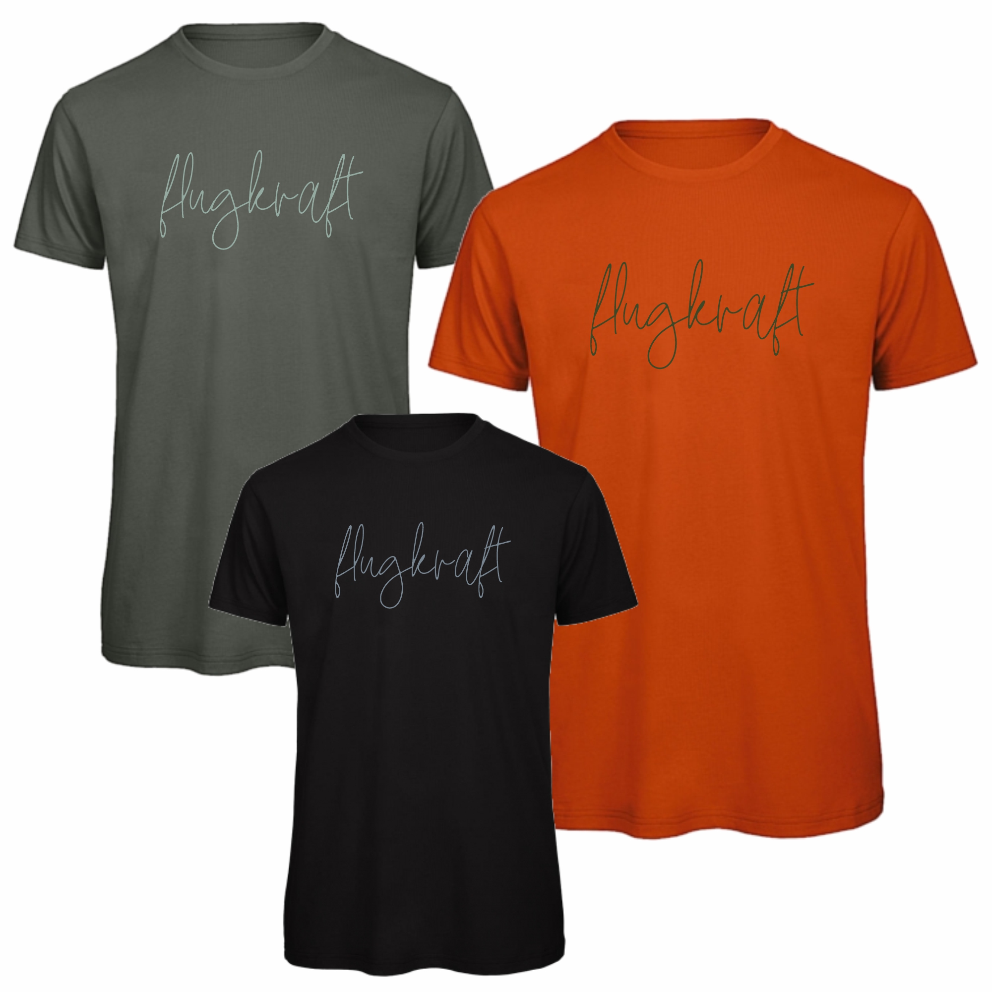 Herren T-Shirt - Flugkraft Schriftzug