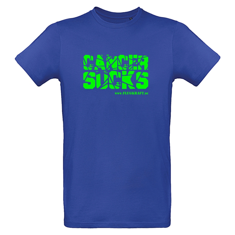 Herren T-Shirt - Cancer Sucks royalblau 3XL
