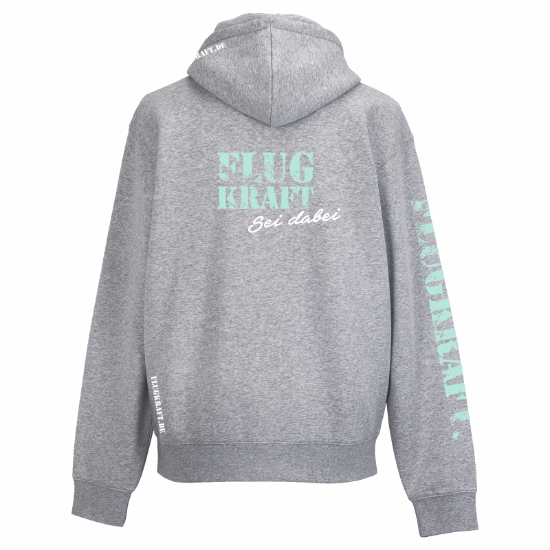 Herren Hoodie - Vintage Adler grau 4XL