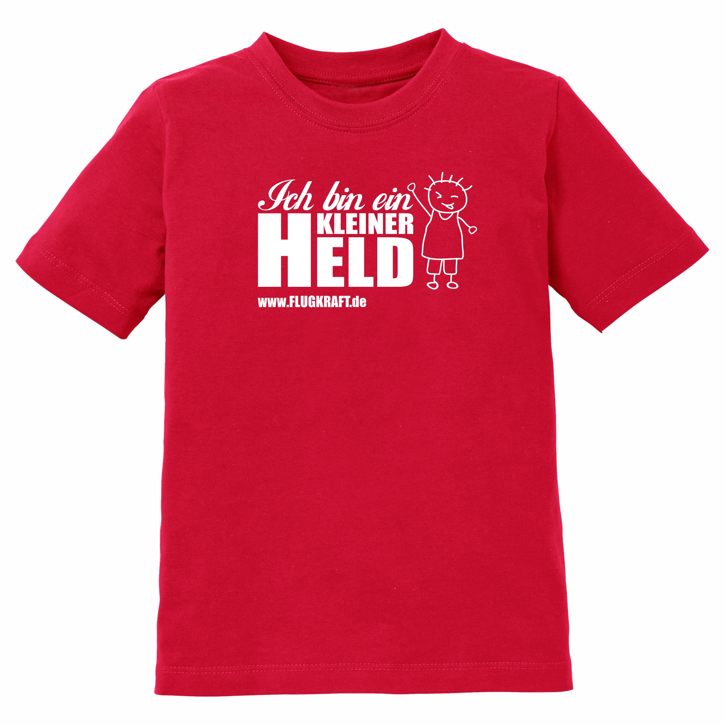 Kinder T-Shirt - Kleiner Held rot 98-104