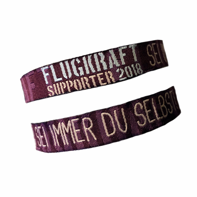 Flugkraft Stoffarmband Supporter 2018 violett
