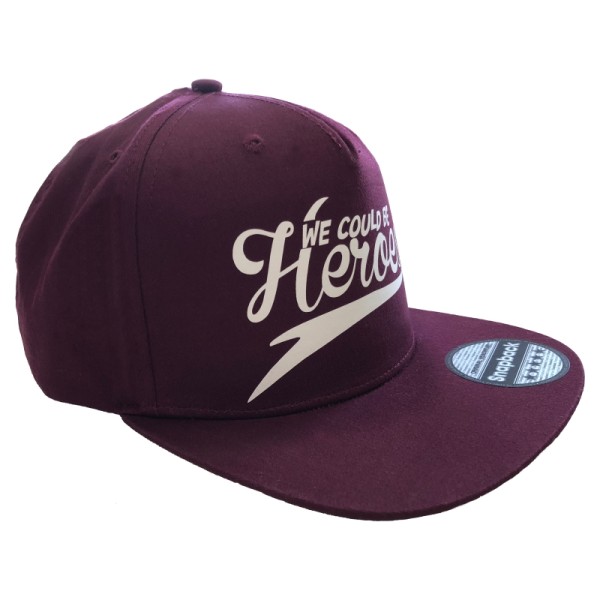 Snapback Cap - We could be heroes burgund