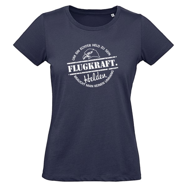 Damen T-Shirt - Helden Button