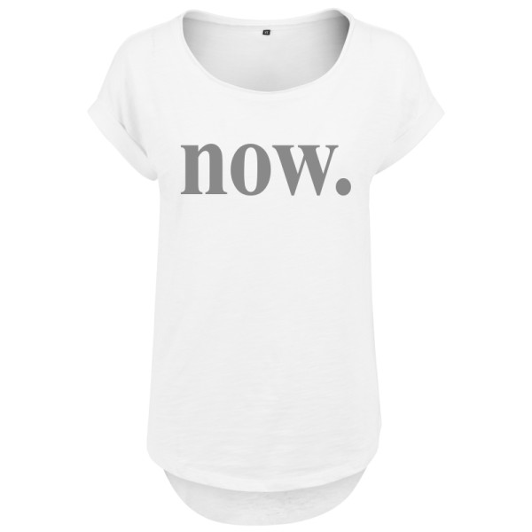 Damen T-Shirt oversized - now weiß