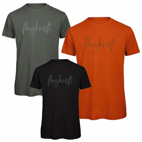 Herren T-Shirt - Flugkraft Schriftzug