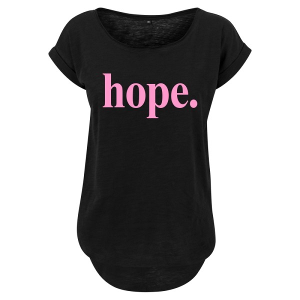 Damen T-Shirt oversized - hope schwarz