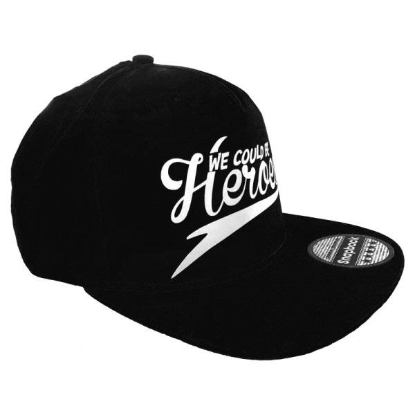 Snapback Cap - We could be heroes schwarz