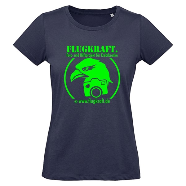 Damen T-Shirt - Logo neon