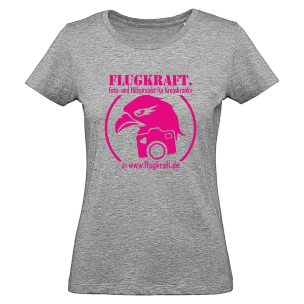 Damen T-Shirt - Logo neon
