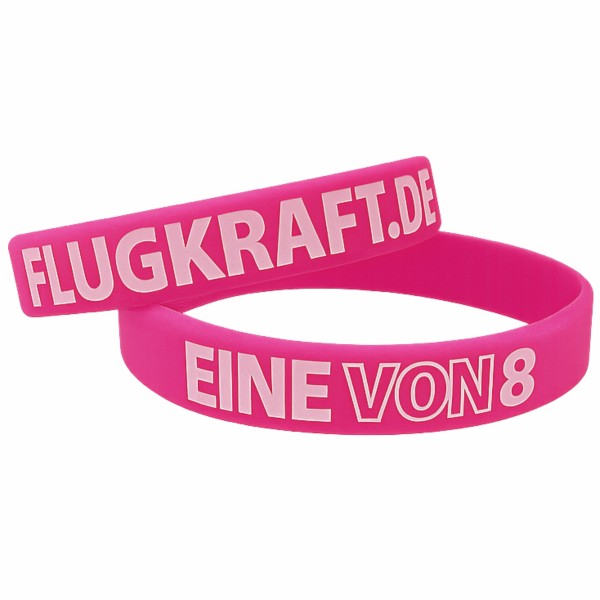 Flugkraft Armband - Eine von 8 pink