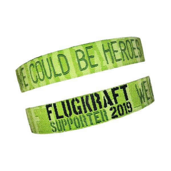 Flugkraft Stoffarmband Supporter 2019 hellgrün