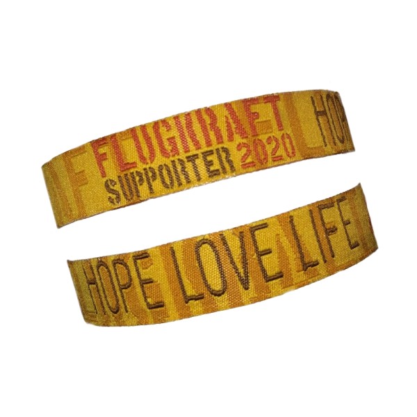 Flugkraft Stoffarmband Supporter 2020 senfgelb