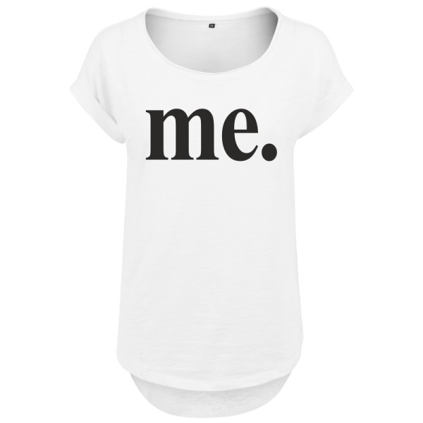 Damen T-Shirt oversized - me weiß